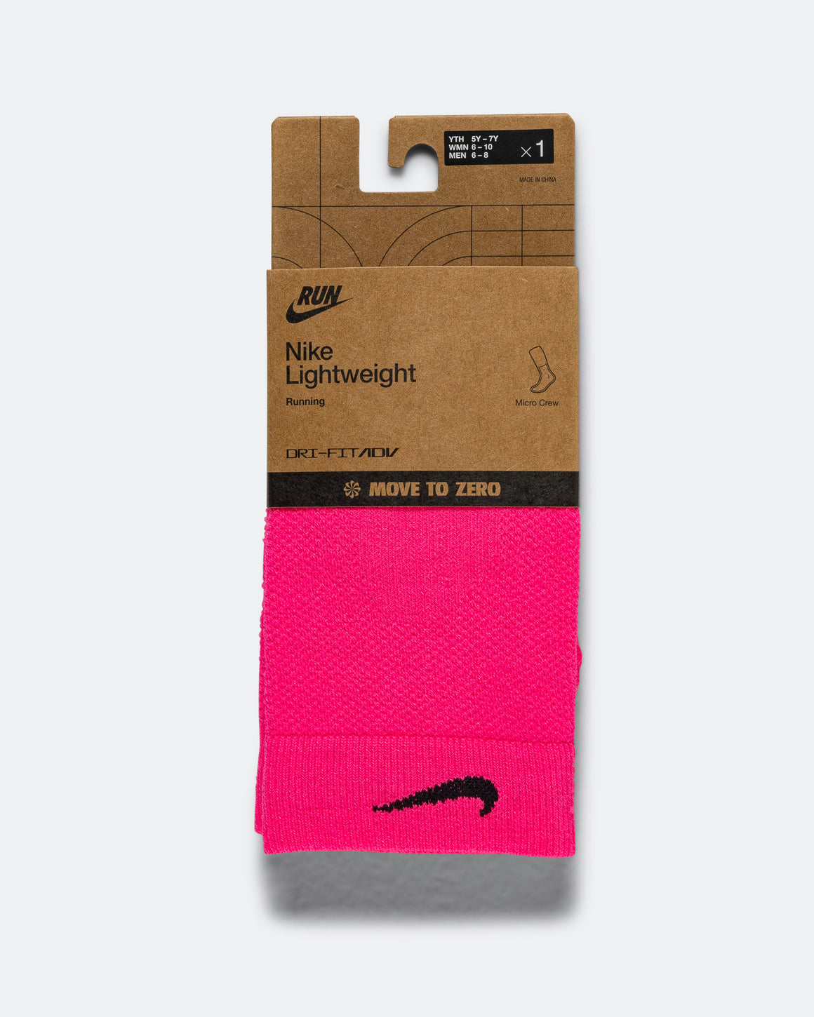 Nike - Fast Lightweight Micro Crew Sock - Hyper Pink/Black - Up There Athletics