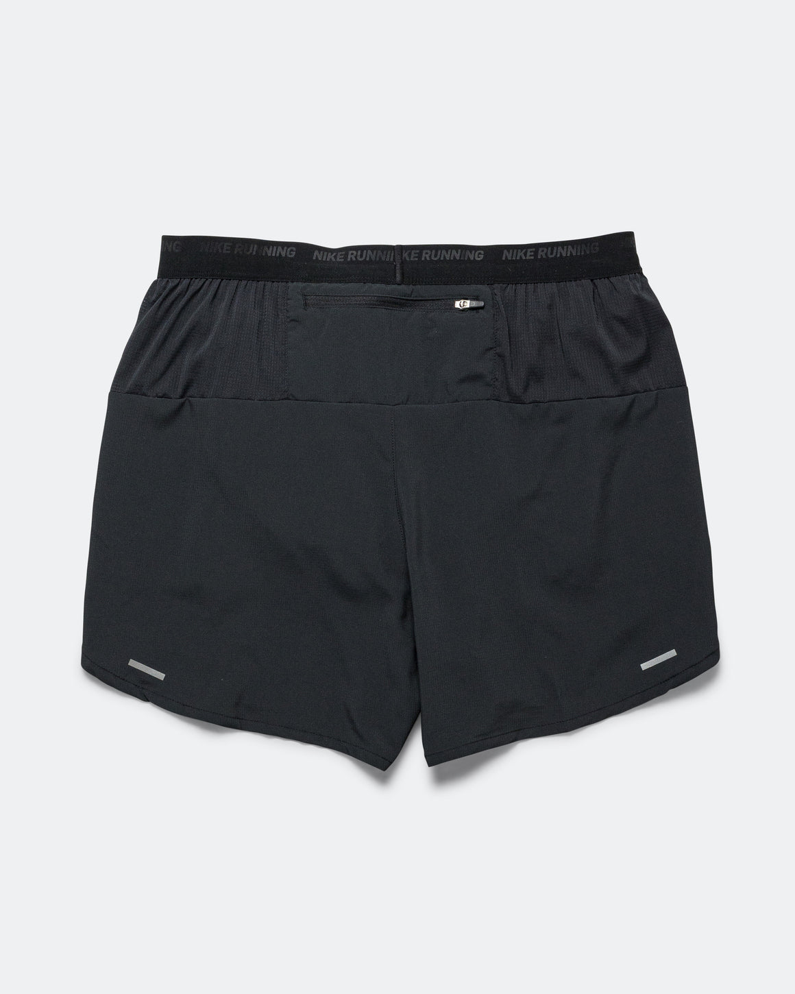 Nike - Mens 5in Brief Lined Running Shorts - Black/Black-Reflective Silver - Up There Athletics