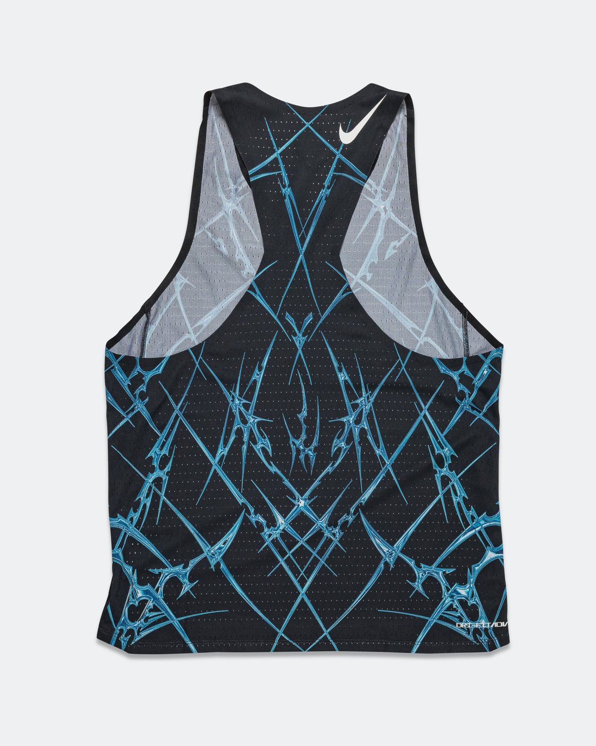 Nike - Mens AeroSwift Dri-FIT ADV Printed Running Vest - Black/White - Up There Athletics