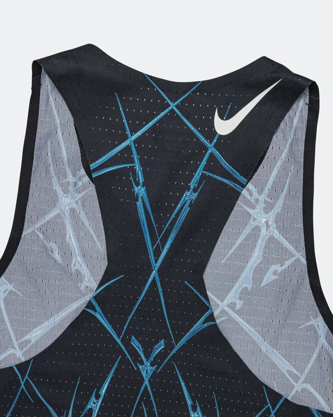 Nike - Mens AeroSwift Dri-FIT ADV Printed Running Vest - Black/White - Up There Athletics