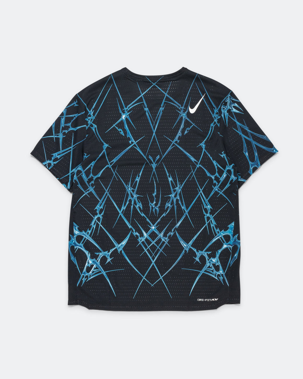 Nike - Mens AeroSwift Dri-FIT ADV Printed Short-Sleeve Running Top - Black/White - Up There Athletics