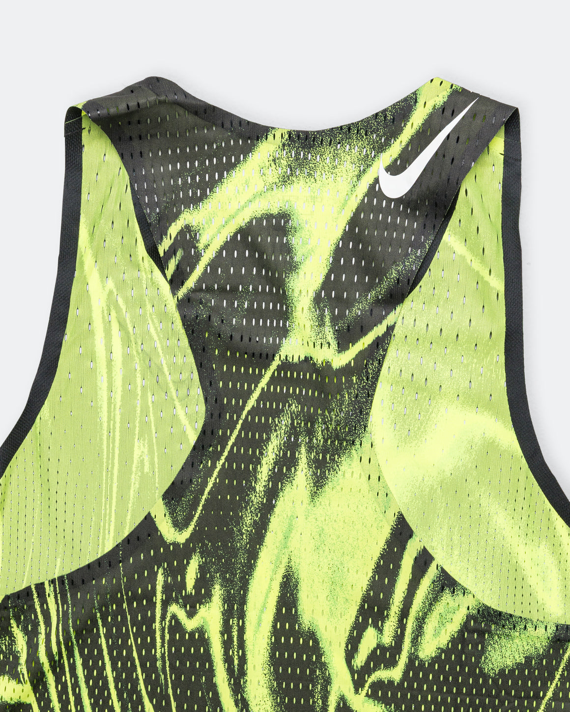 Nike - Mens Dri-FIT ADV Aeroswift Singlet AOP - Volt/White - Up There Athletics