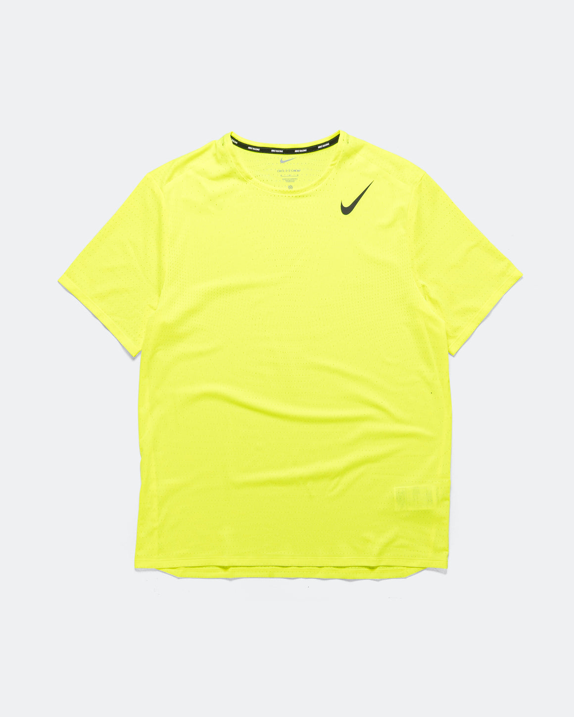 Nike - Mens Dri-FIT ADV Short-Sleeve Running Top - Volt/Black - Up There Athletics