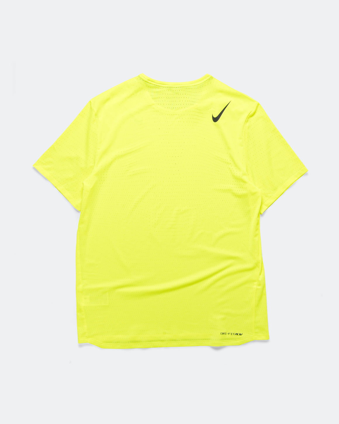 Nike - Mens Dri-FIT ADV Short-Sleeve Running Top - Volt/Black - Up There Athletics