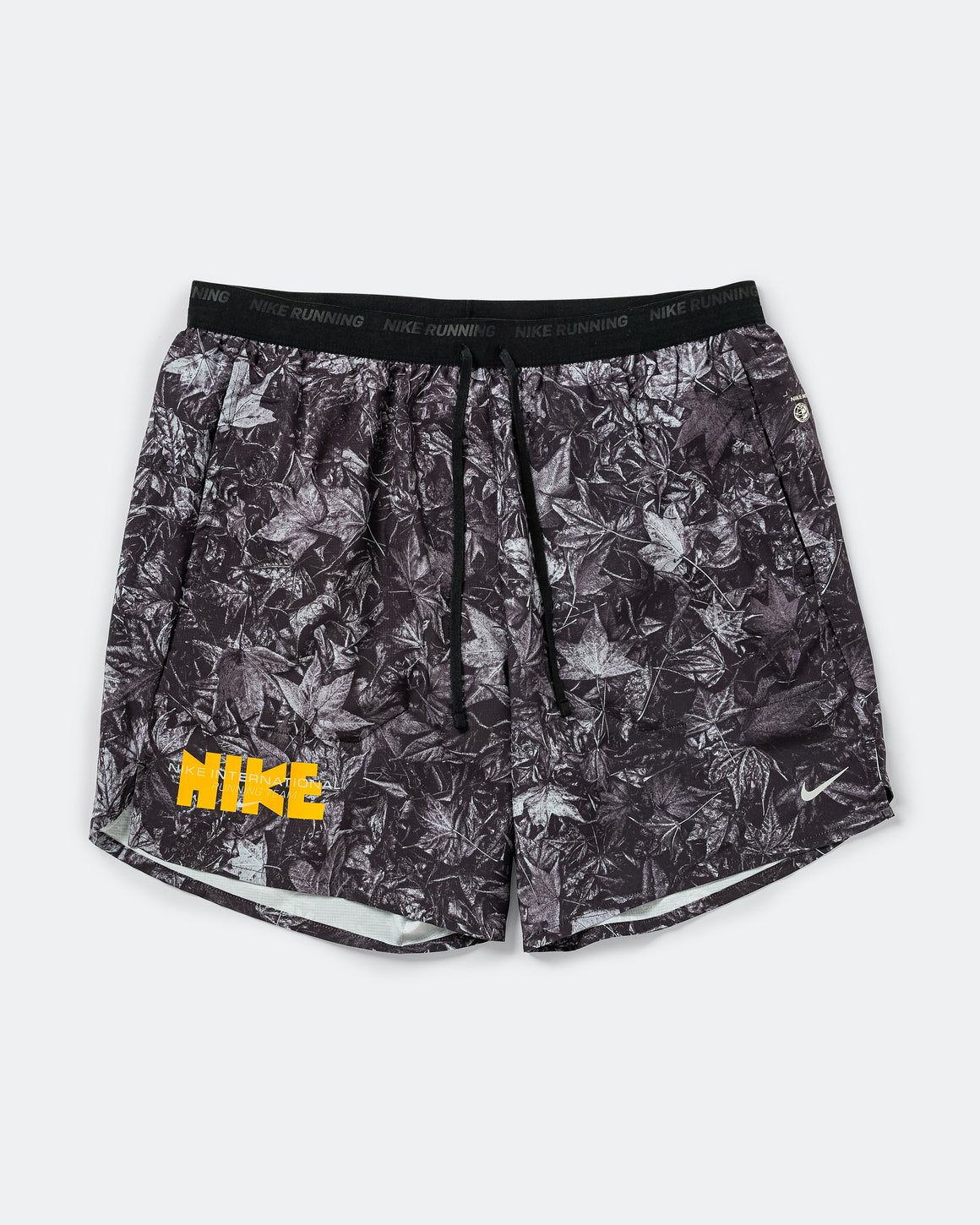 Nike - Mens Dri-FIT Stride 7in Brief Lined Running Shorts - Black/White-Reflective Silver - Up There Athletics