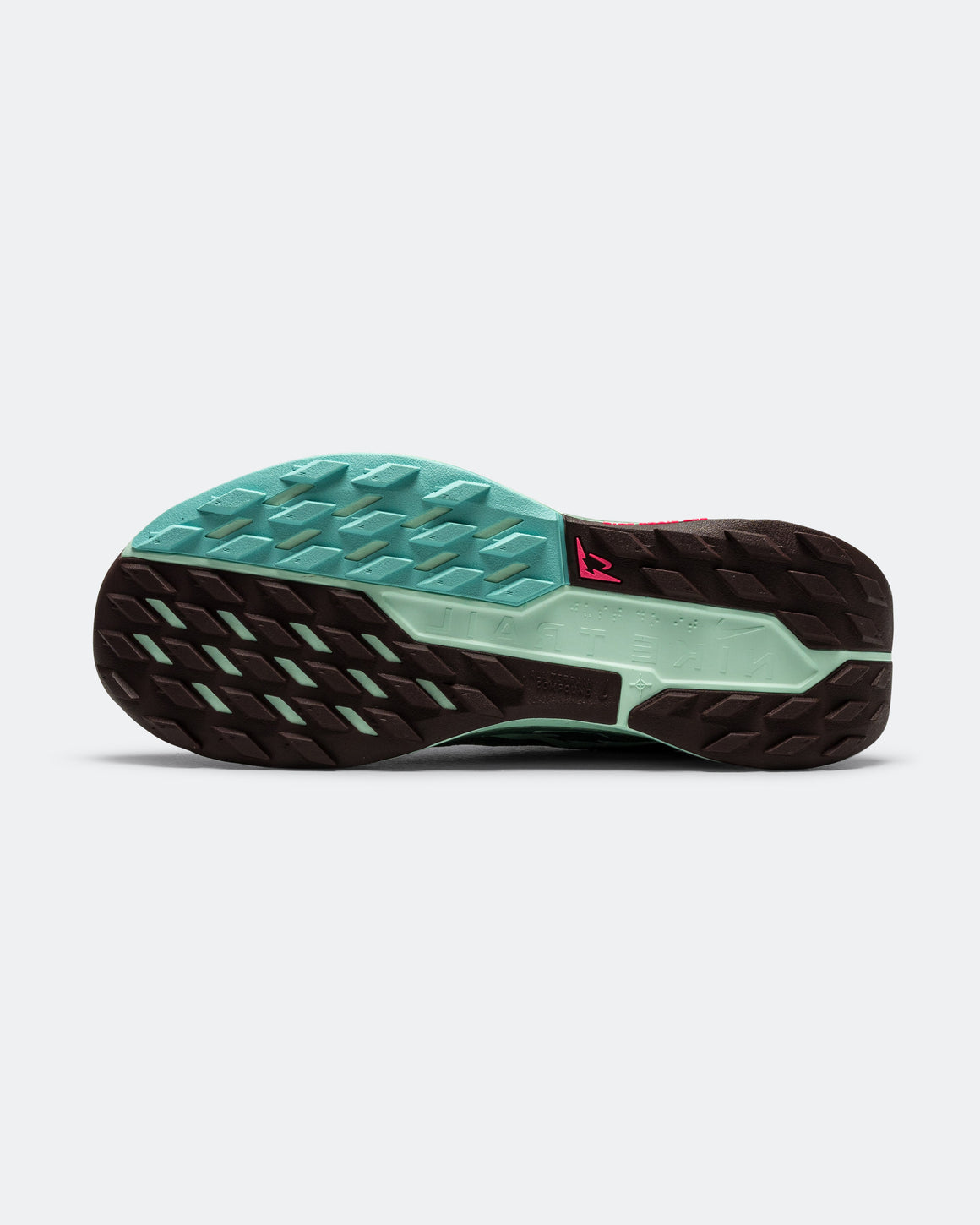 Nike - Mens ReactX Pegasus Trail 5 - Clay Green/Burgundy Crush-Bleached Turquiose - Up There Athletics