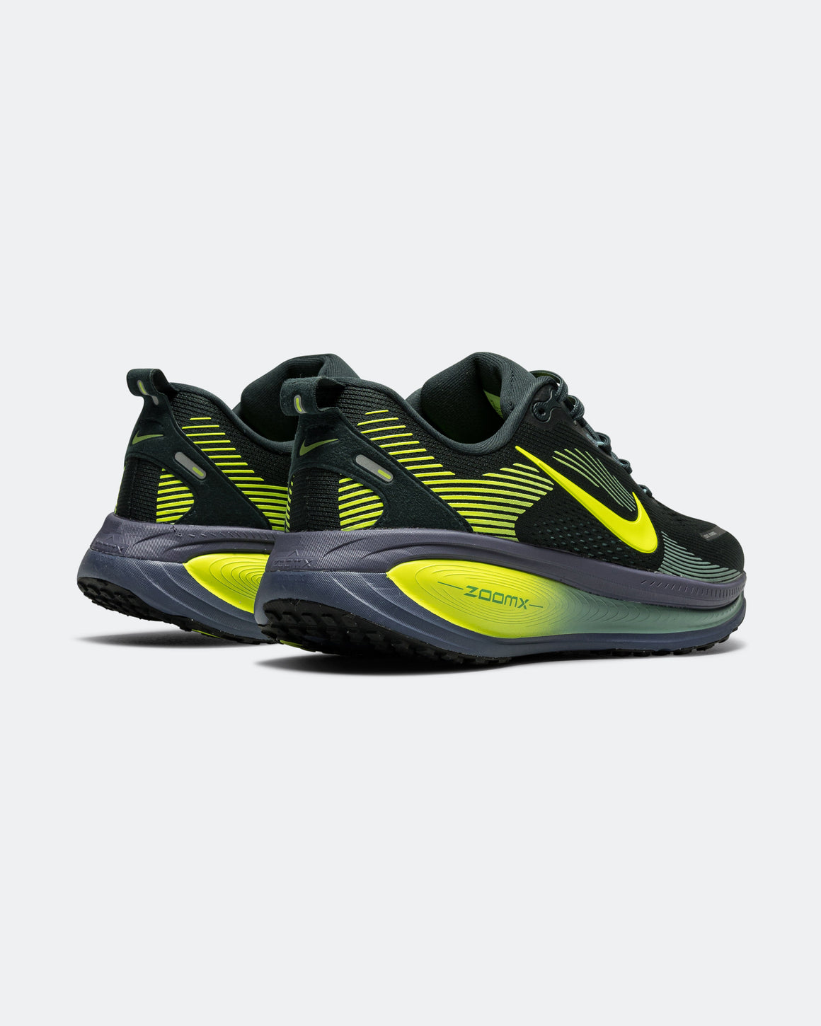 Nike - Mens Vomero 18 - Seaweed/Volt-Cannon-Sanded Purple-Black - Up There Athletics