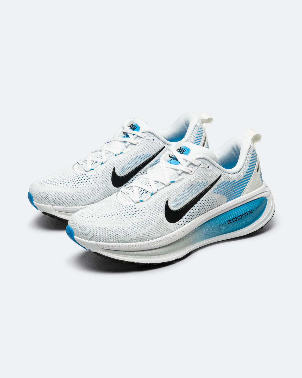 Nike - Mens Vomero 18 - White/Black-Blue Hero - Up There Athletics