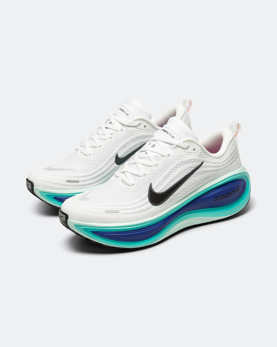 Nike - Mens Vomero Plus - White/Black-Bright Concord-Hyper Turquoise - Up There Athletics
