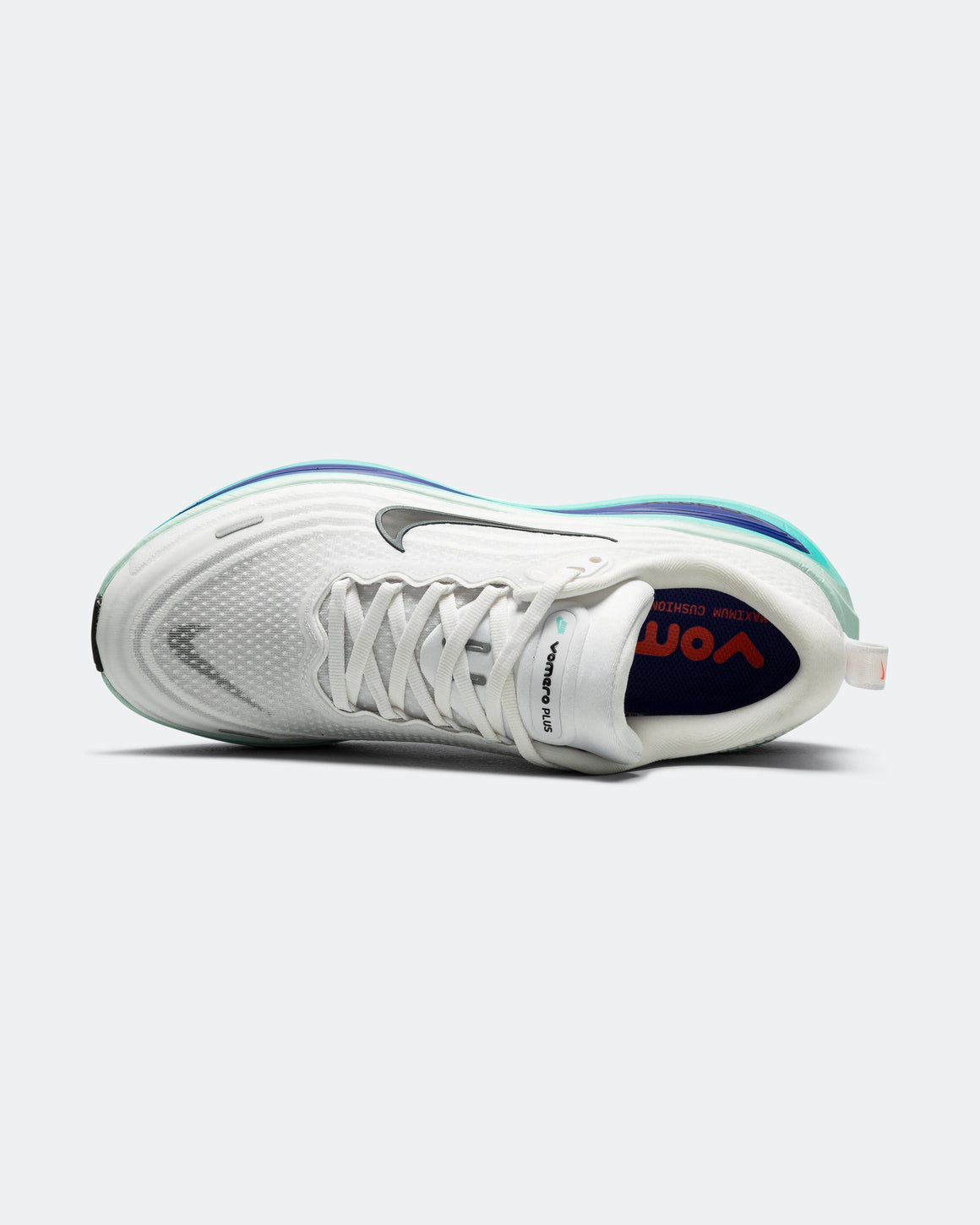Nike - Mens Vomero Plus - White/Black-Bright Concord-Hyper Turquoise - Up There Athletics
