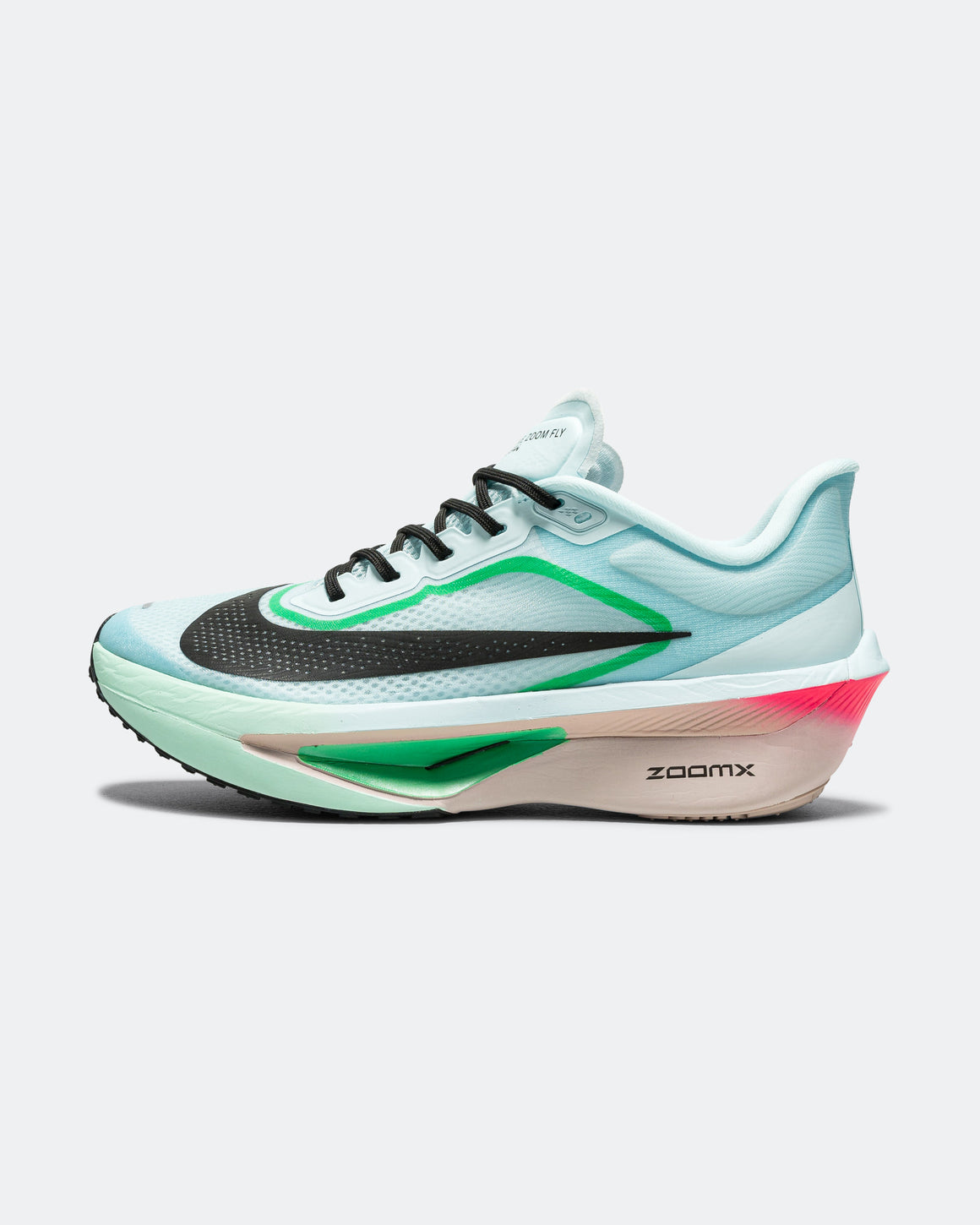 Nike - Mens Zoom Fly 6 - Glacier Ice/Black-Hyper Pink-Green Shock - Up There Athletics