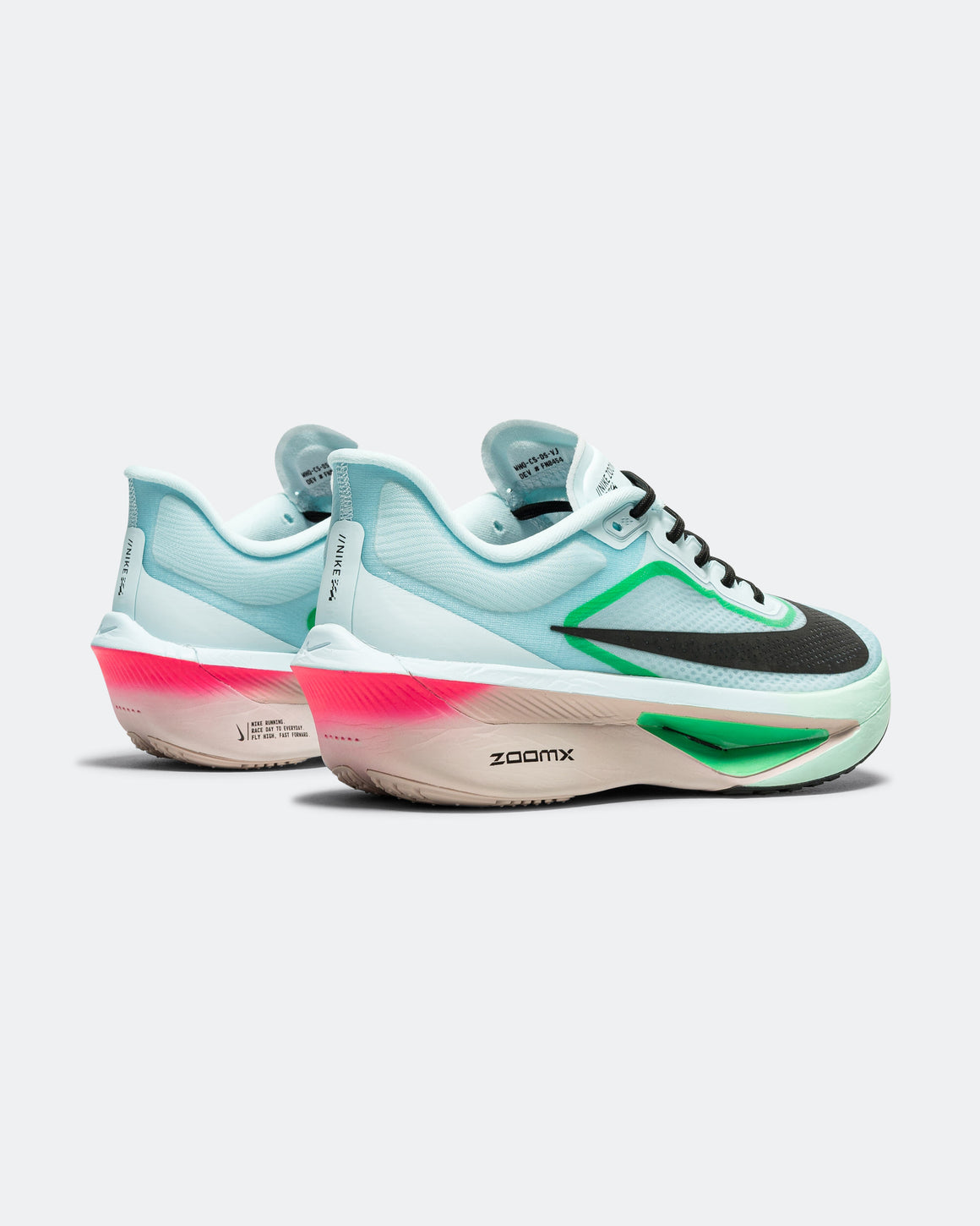 Nike - Mens Zoom Fly 6 - Glacier Ice/Black-Hyper Pink-Green Shock - Up There Athletics