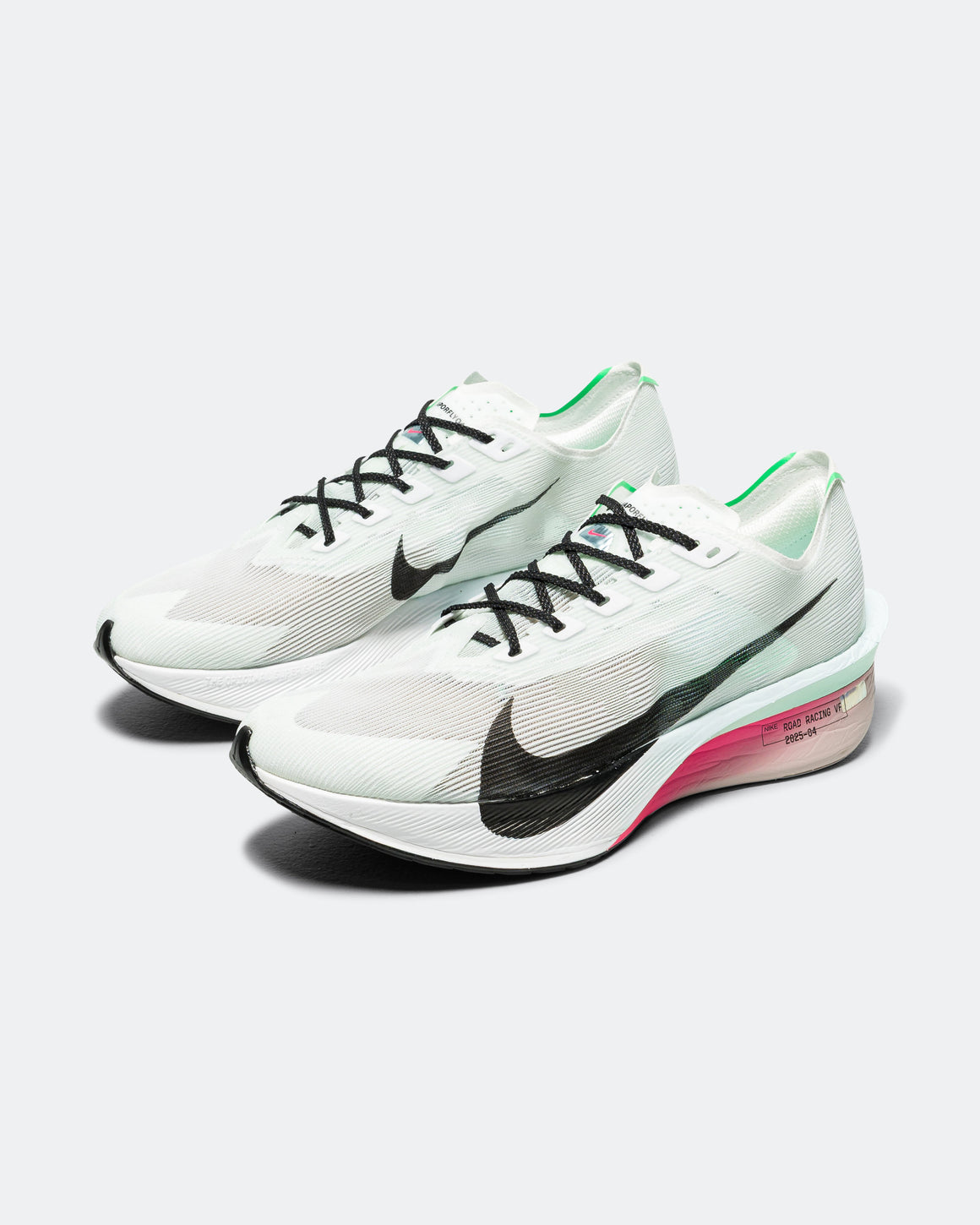 Nike - Mens ZoomX Vaporfly Next% 4 - White/Black-Hyper Pink-Mint Foam - Up There Athletics