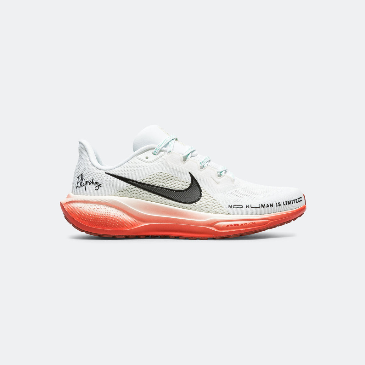 Nike - Mens Air Zoom Pegasus 41 'Eliud Kipchoge' - White/Black-Pale Ivory-Dragon Red - Up There Athletics