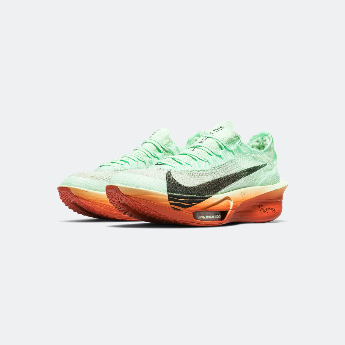 Nike - Mens Air Zoom Alphafly Next% 3 'Eluid Kipchoge' - Vapor Green/Black-Dragon Red-Stadium Green - Up There Athletics