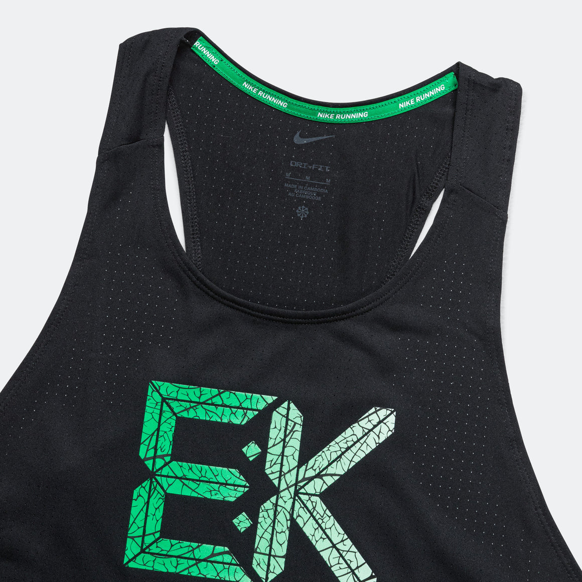 Nike - Mens Dri-FIT Fast 'Eluid Kipchoge' Singlet - Black/Vapor Green - Up There Athletics