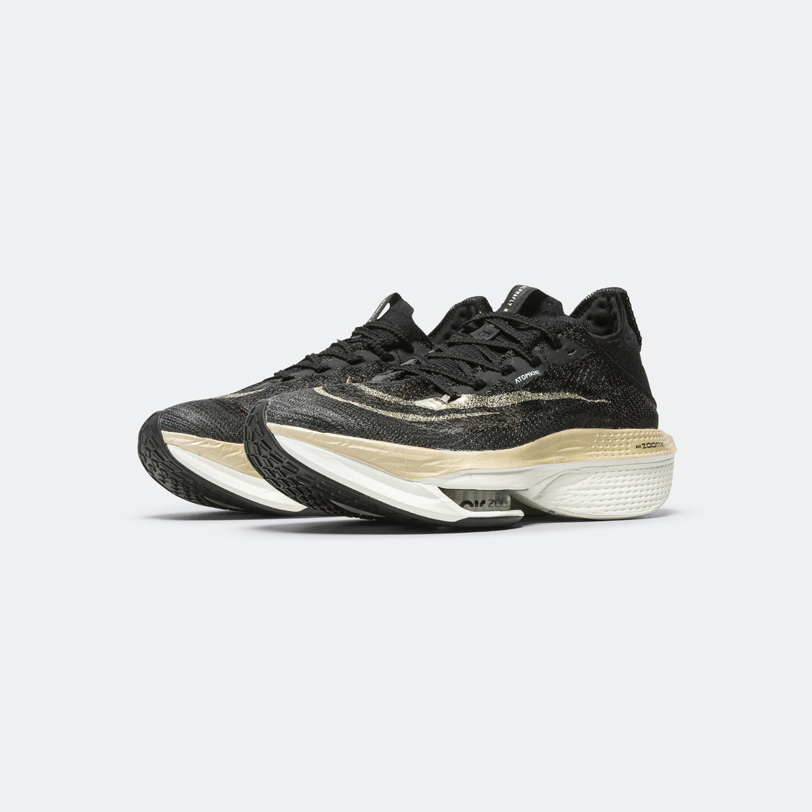 Nike - Mens Air  Zoom Alphafly Next% 2 - Black/Metallic Gold - Up There Athletics