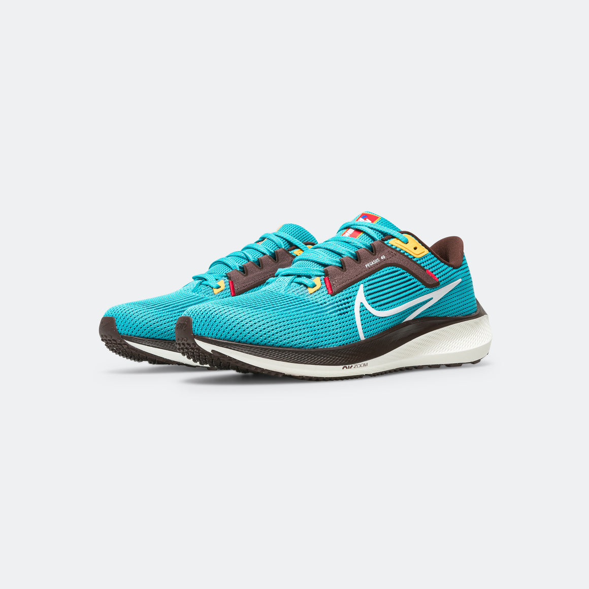 Nike - Mens Air Zoom Pegasus 40 PRM - Teal Nebula/White-Earth - Up There Athletics