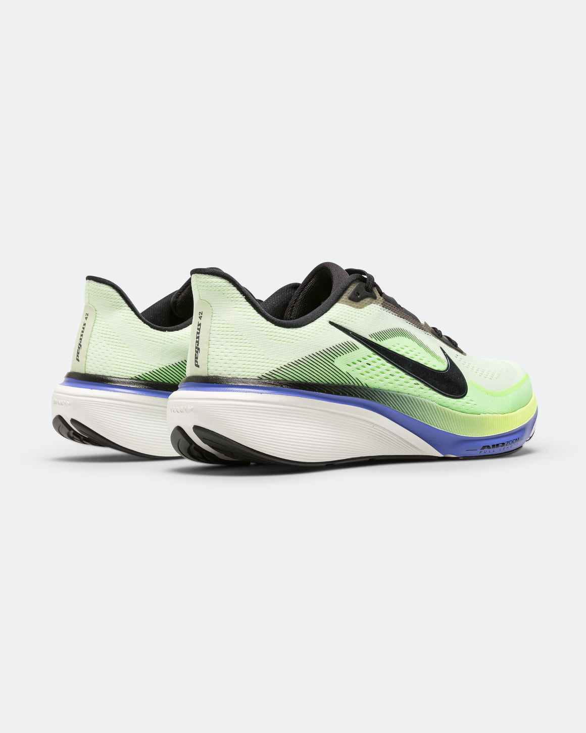 Nike - Mens Air Zoom Pegasus 42 - Volt Tint/Black Spruce-Sapphire - Up There Athletics