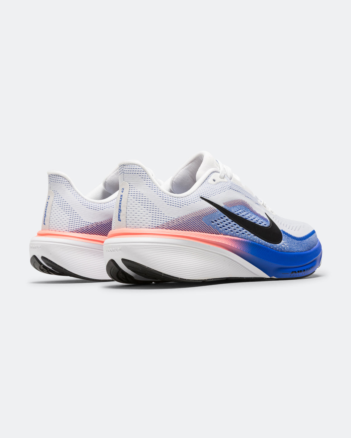 Nike - Mens Air Zoom Pegasus 42 - White/Black-Racer Blue-Atomic Pink - Up There Athletics