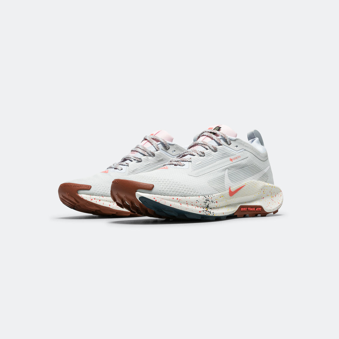 Nike - Mens ReactX Pegasus Trail 5 GORE-TEX - Pure Platinum/White-Football Grey - Up There Athletics