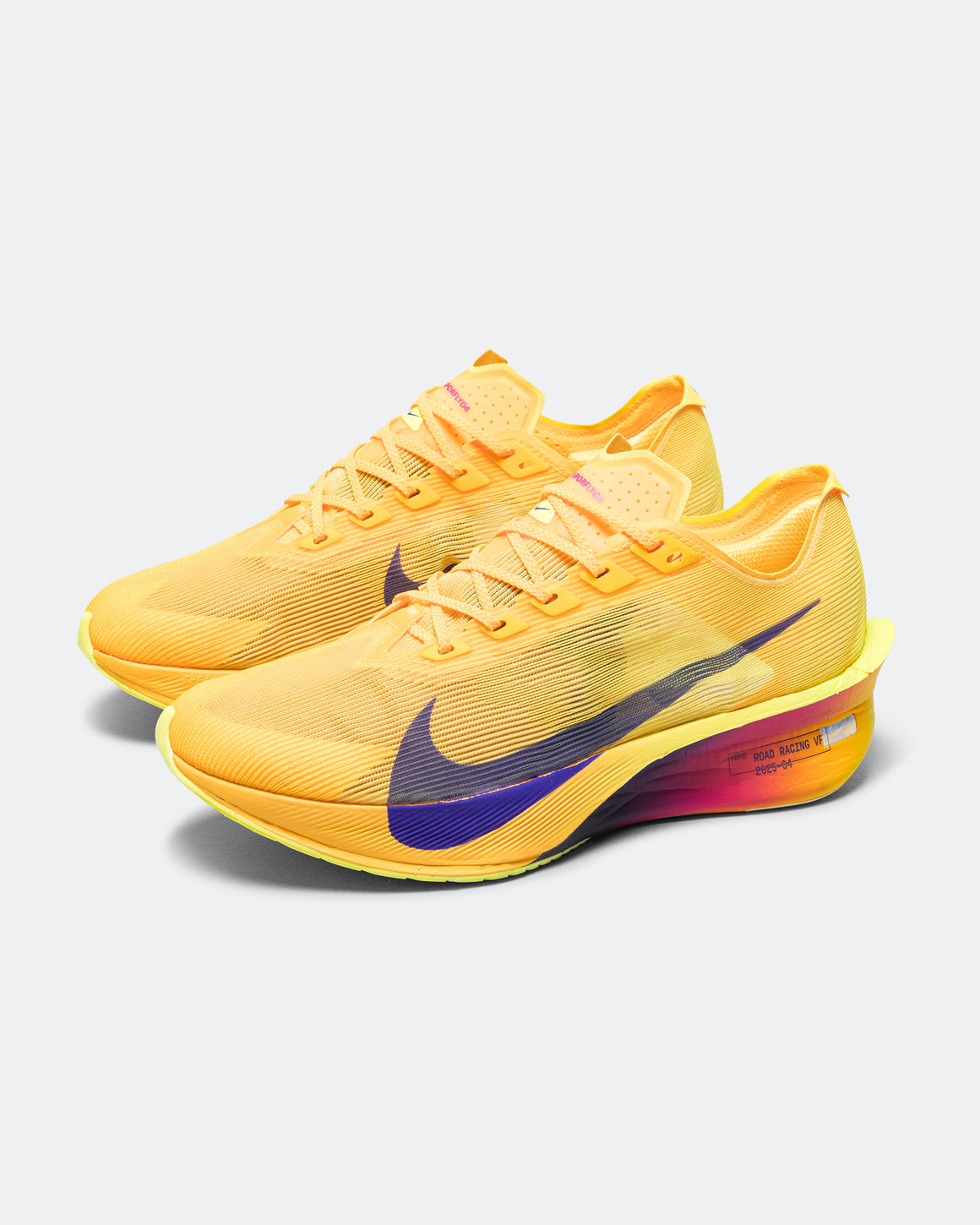 Nike - Mens ZoomX Vaporfly Next% 4 - Citron Pulse/Indigo Burst-Laser Orange - Up There Athletics