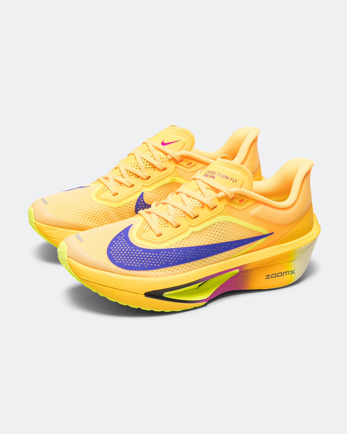 Nike - Mens Zoom Fly 6 - Citron Pulse/Indigo Burst-Volt Ice - Up There Athletics