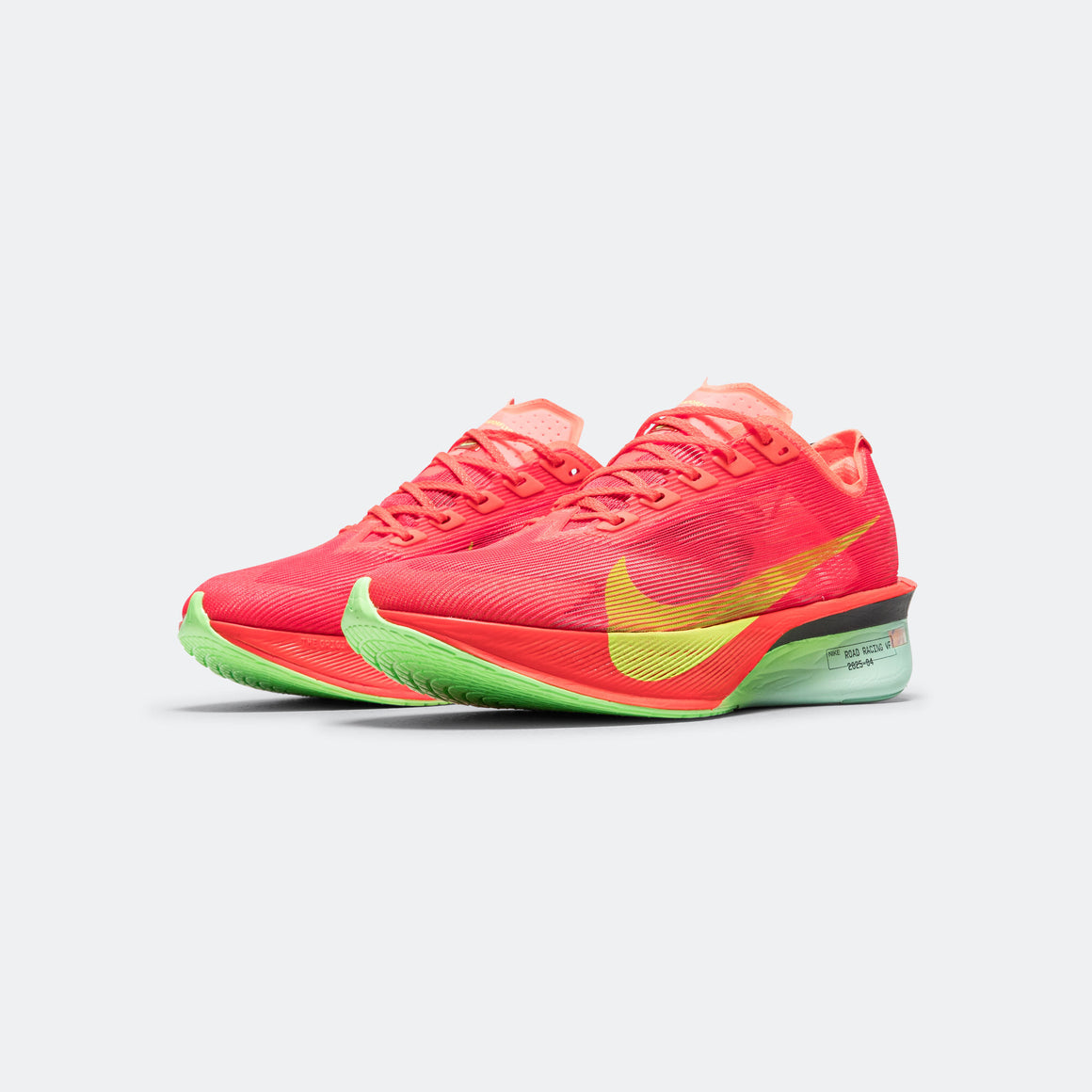 Nike - Mens ZoomX Vaporfly Next% 4 - Bright Crimson/Lime Blast-Mint Foam - Up There Athletics