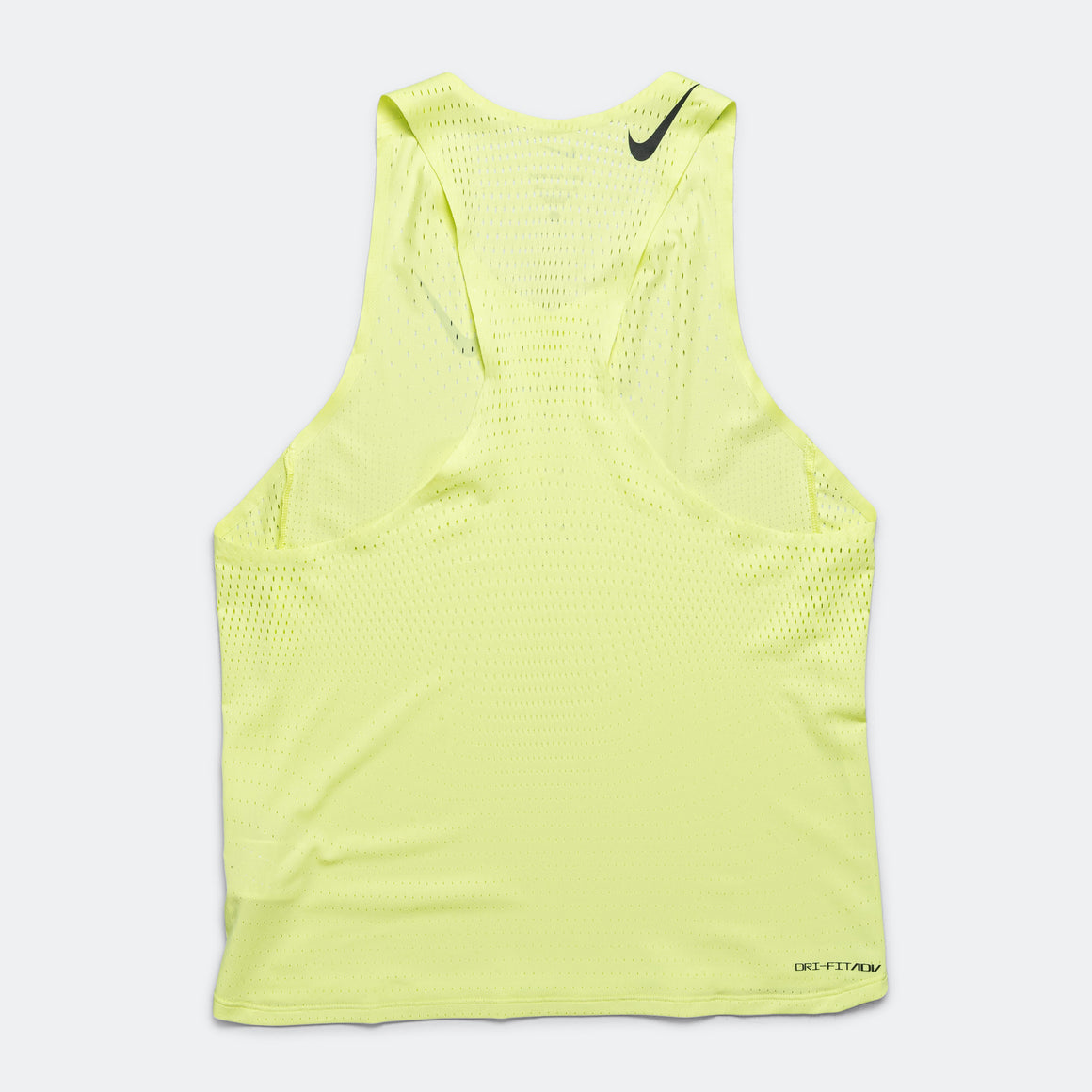 Nike - Mens Dri-FIT ADV Aeroswift Singlet - Lt Lemon Twist/Black - Up There Athletics