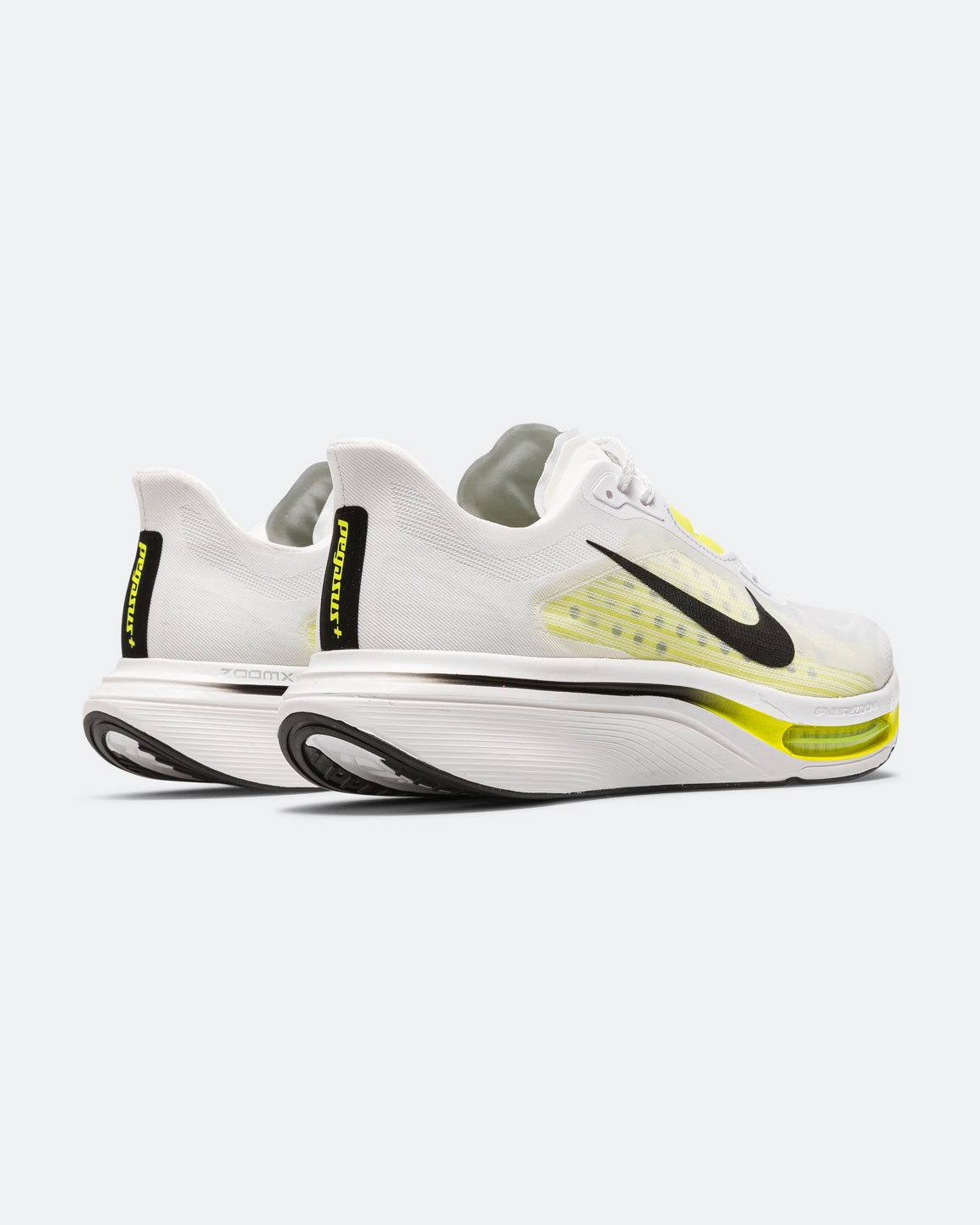 Nike - Mens Pegasus Plus 2 - White/Black-Lemon Venom - Up There Athletics