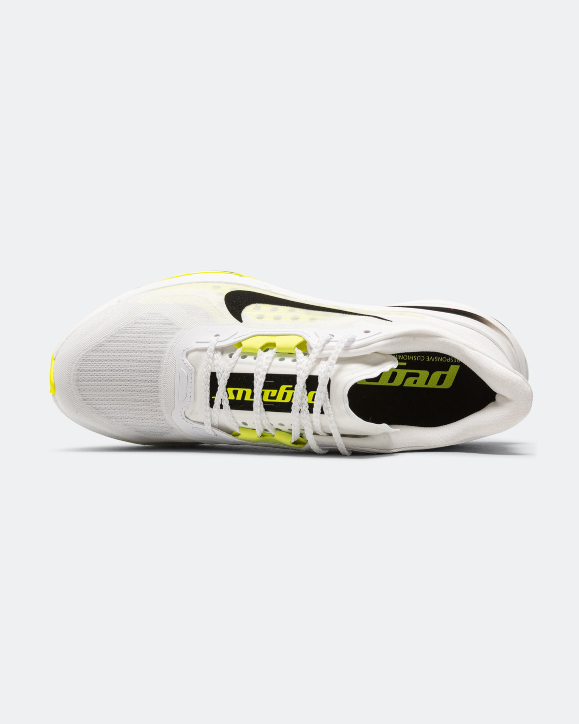 Nike - Mens Pegasus Plus 2 - White/Black-Lemon Venom - Up There Athletics