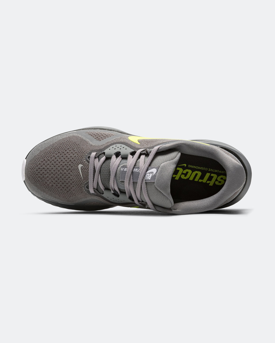 Nike - Mens Structure 26 - Cool Grey/Lemon Venom-Dk Smoke Grey - Up There Athletics