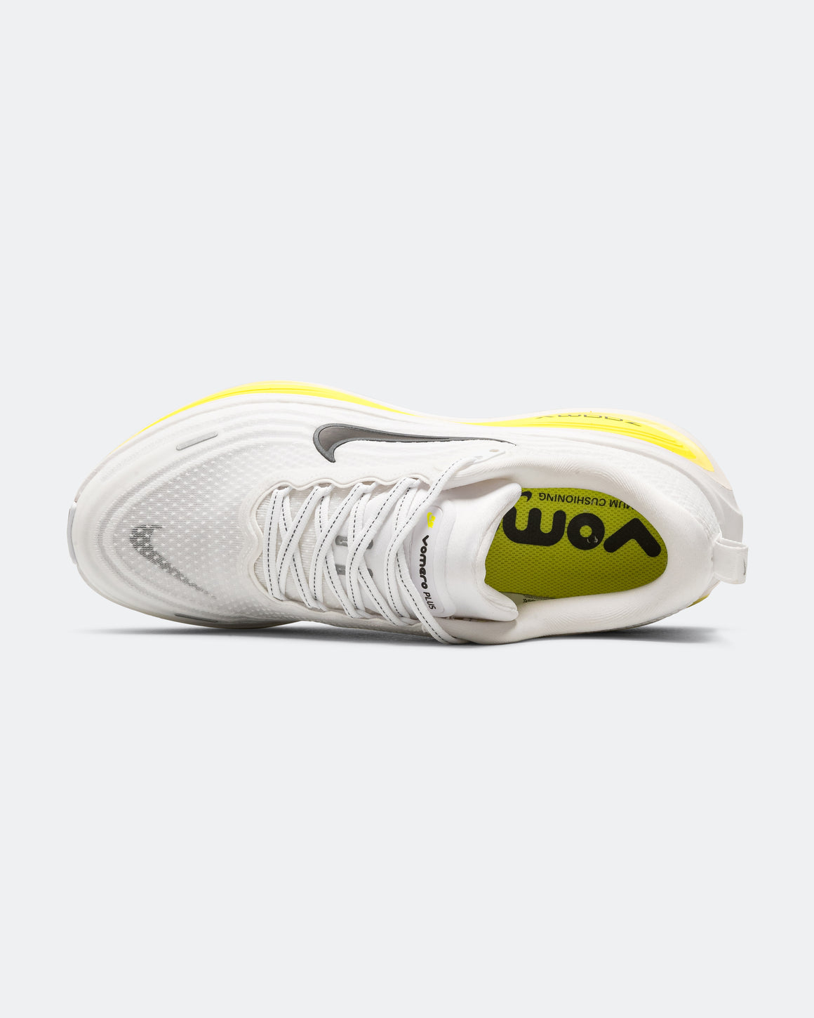 Nike - Mens Vomero Plus - White/Black-Lemon Venom-Electric Yellow - Up There Athletics