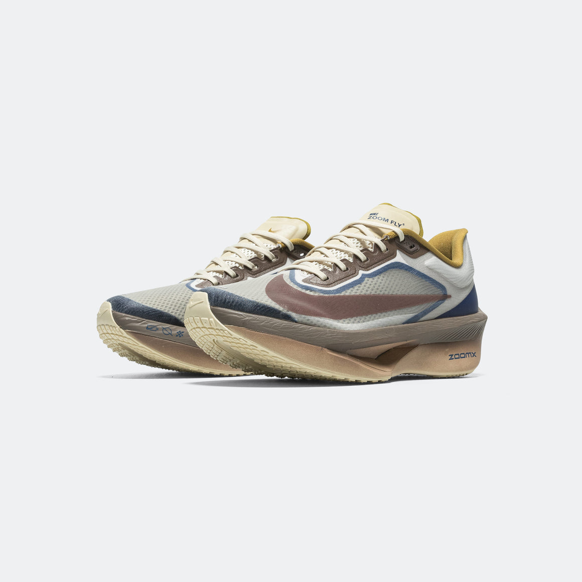 Nike - Mens Zoom Fly 6 PRM - Light Bone/Cave Stone-Blue - Up There Athletics