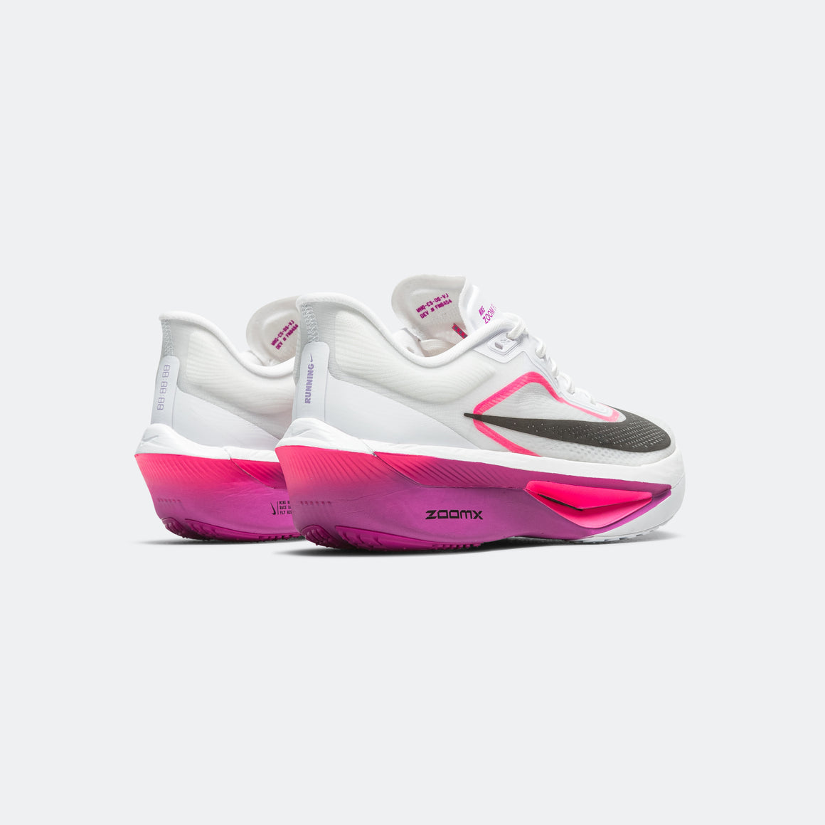 Nike - Mens Zoom Fly 6 - White/Vivid Grape/Hyper Pink/Black - Up There Athletics