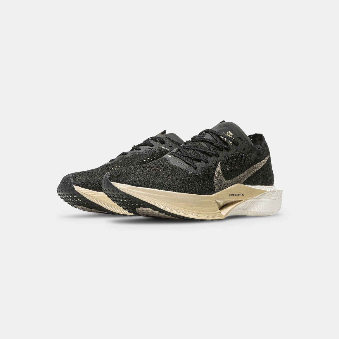 Nike - Mens ZoomX Vaporfly Next% 3 - Black/Metallic Gold Grain-Black - Up There Athletics