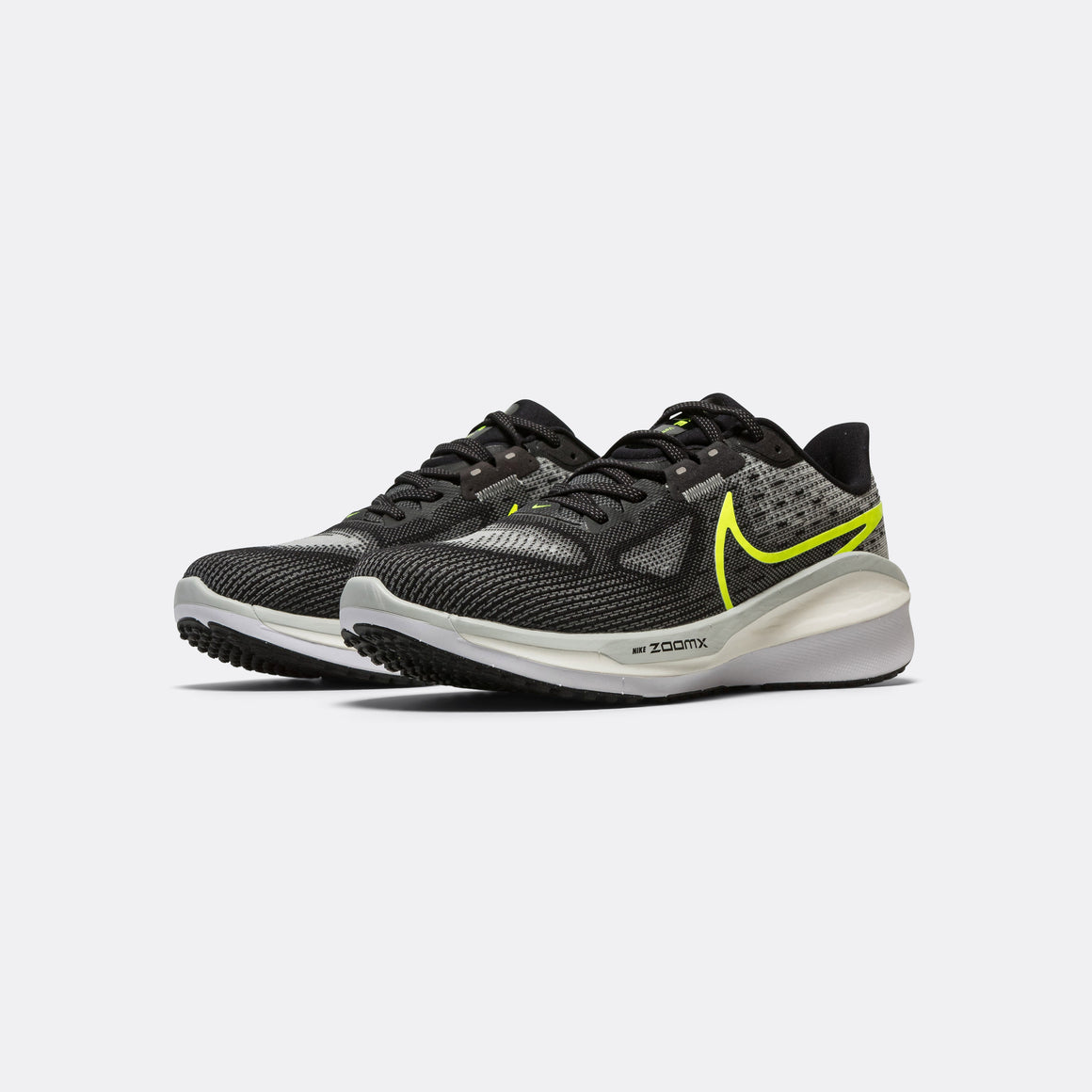 Nike - Mens Vomero 17 - Black/Volt-Light Smoke Grey-White - Up There Athletics