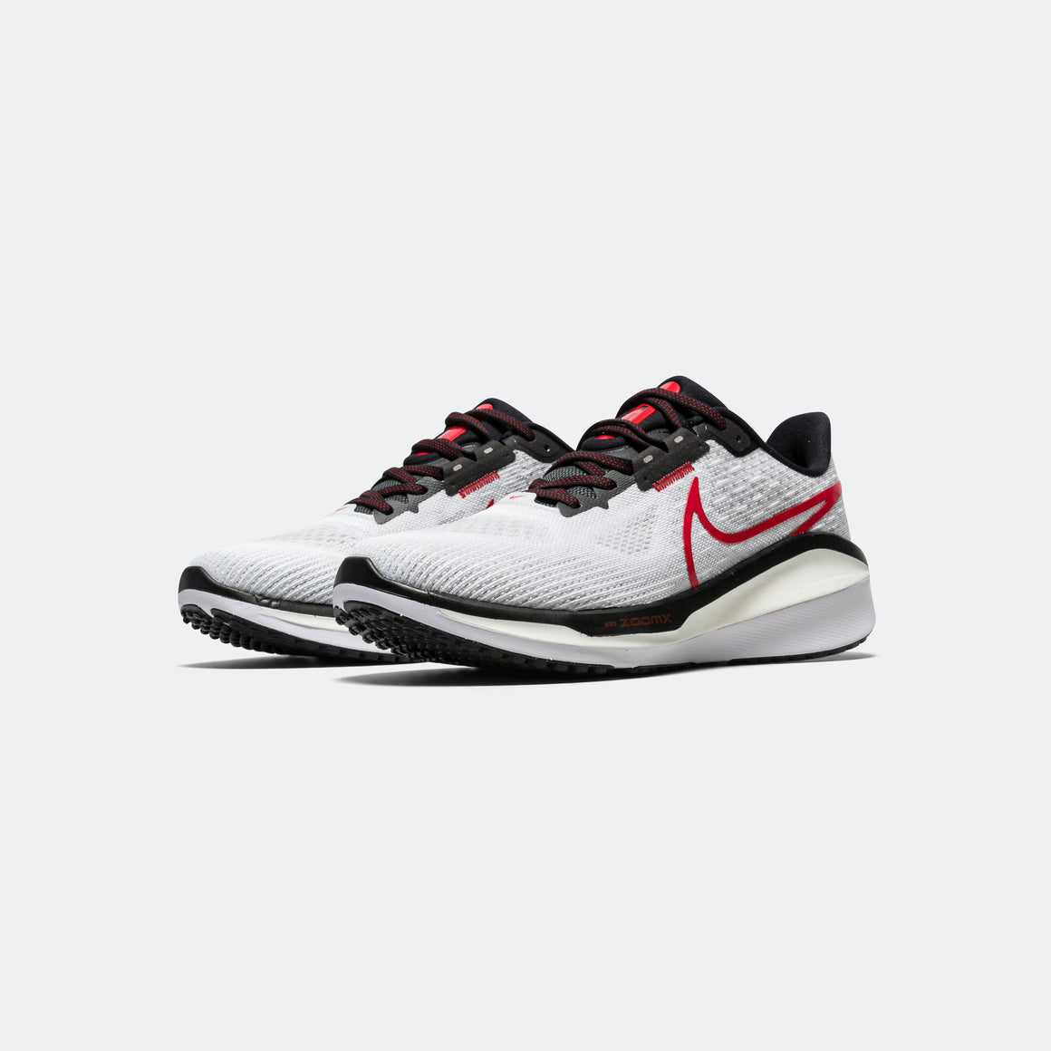 Nike - Mens Vomero 17 - White/Black-Fire Red - Up There Athletics