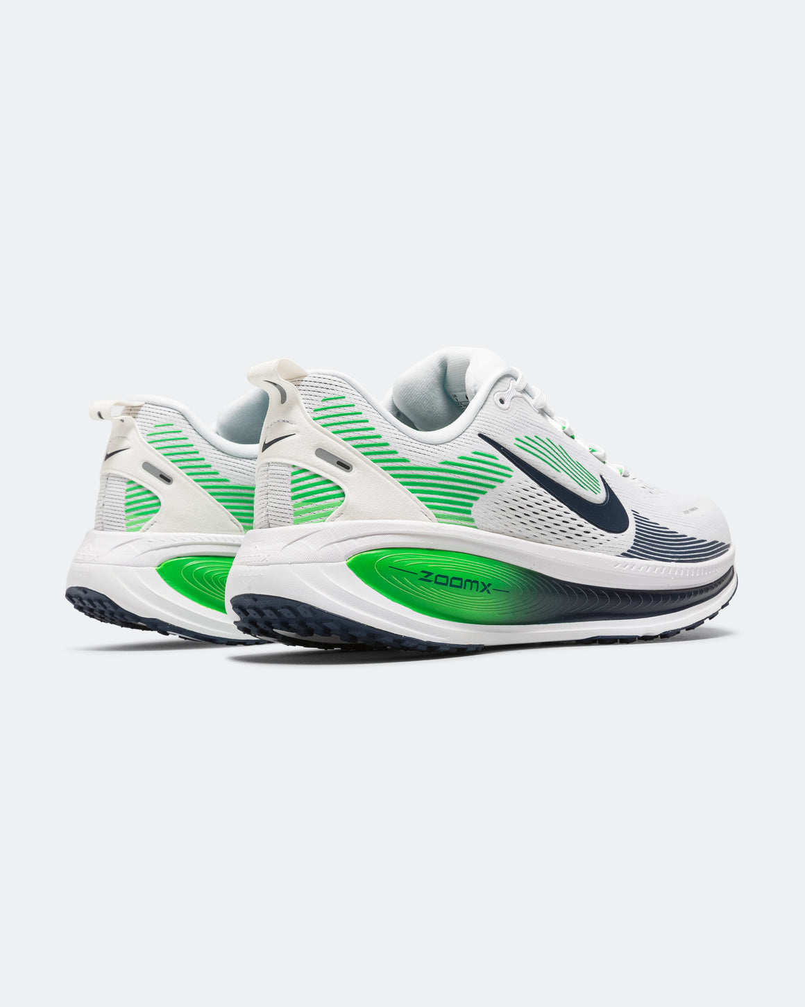 Nike - Mens Vomero 18 - White/MIdnight Navy-Green Spark - Up There Athletics