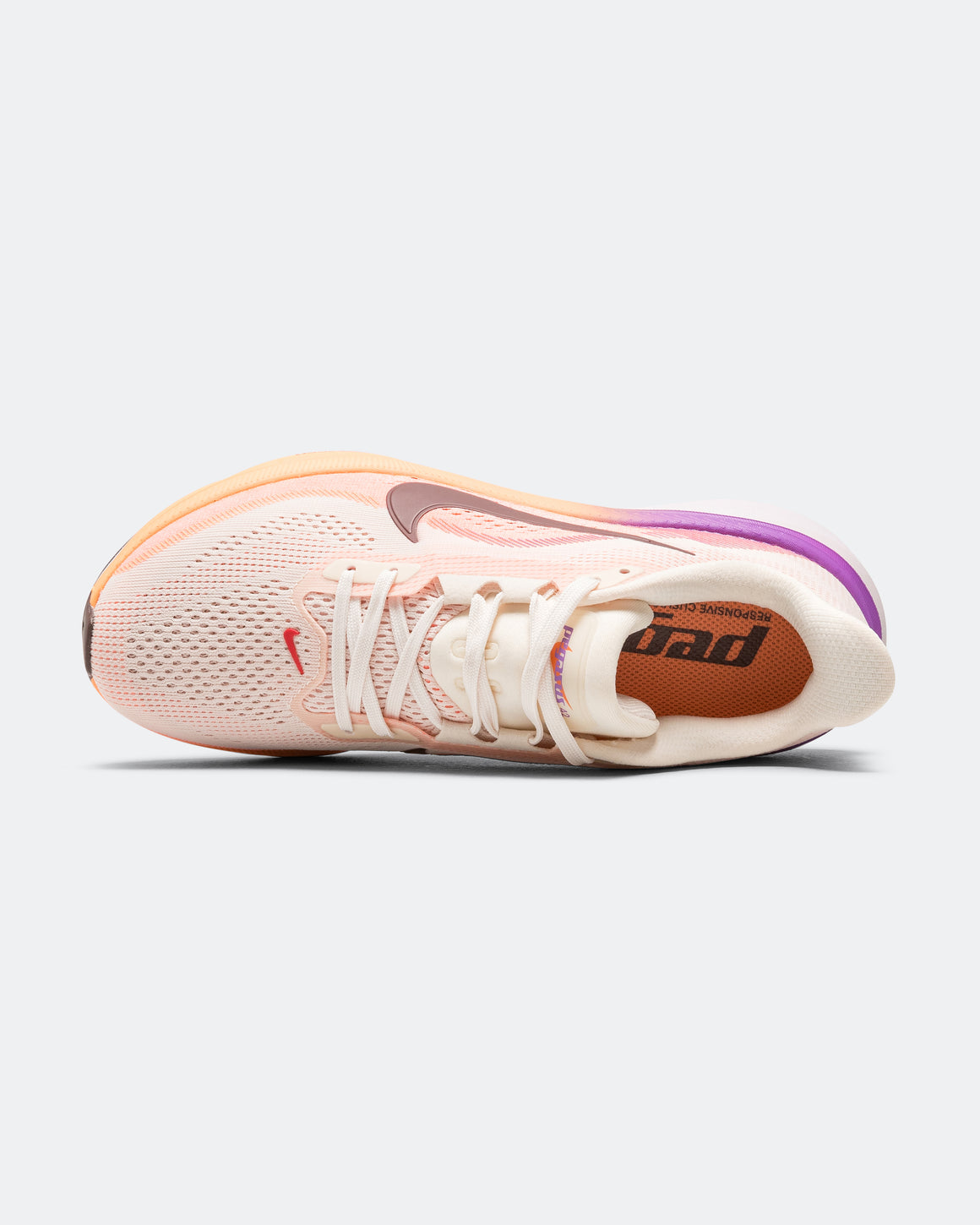 Nike - Womens Air Zoom Pegasus 42 - Chalk/Tattoo-Orange Pulse-Bright Violet - Up There Athletics
