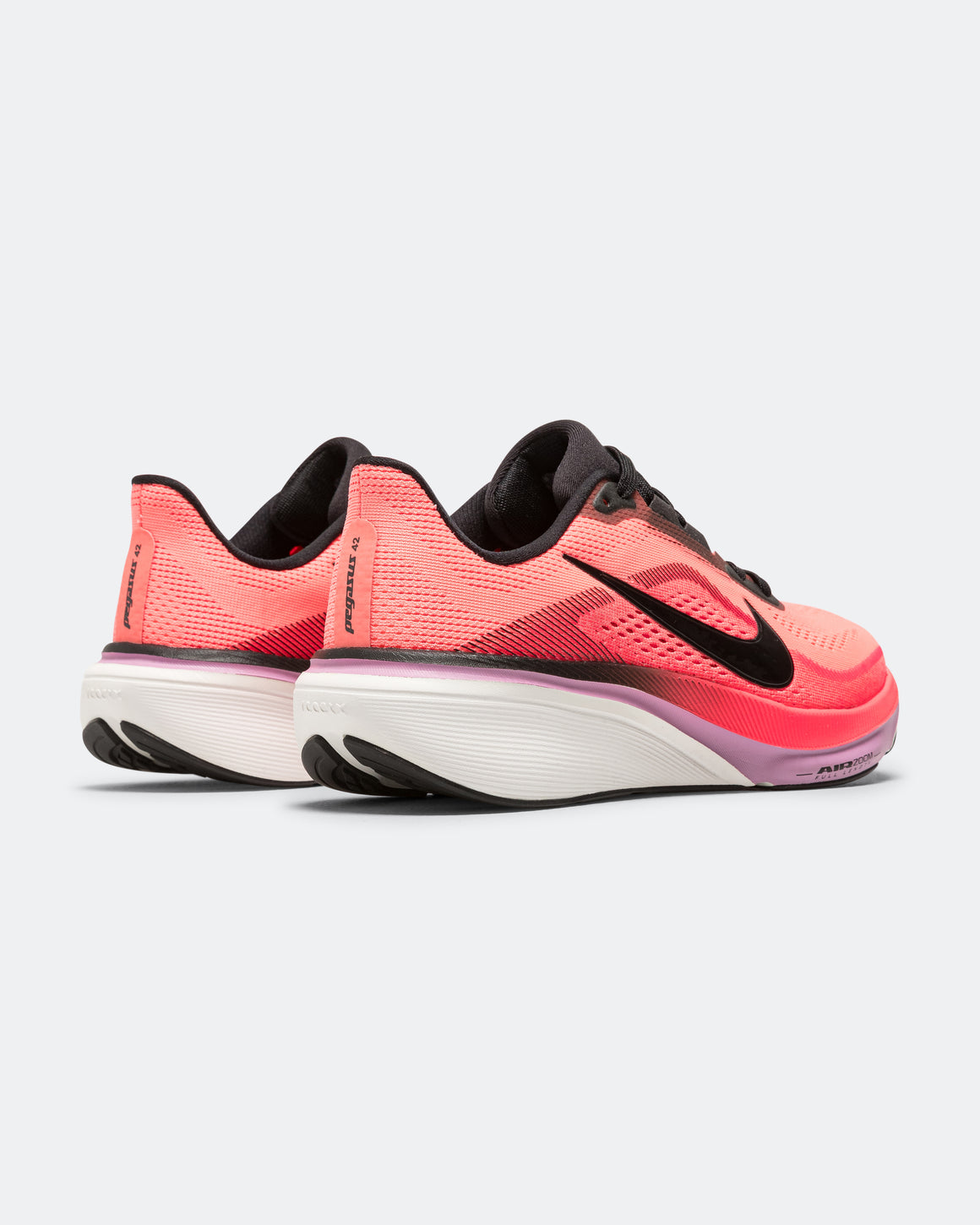 Nike - Womens Air Zoom Pegasus 42 - Lava Glow/Black-Flash Crimson-Lt Magenta - Up There Athletics