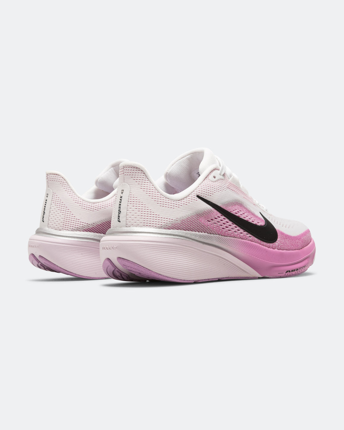 Nike - Womens Air Zoom Pegasus 42 - White/Black-Lt Magenta-Bleached Lilac - Up There Athletics