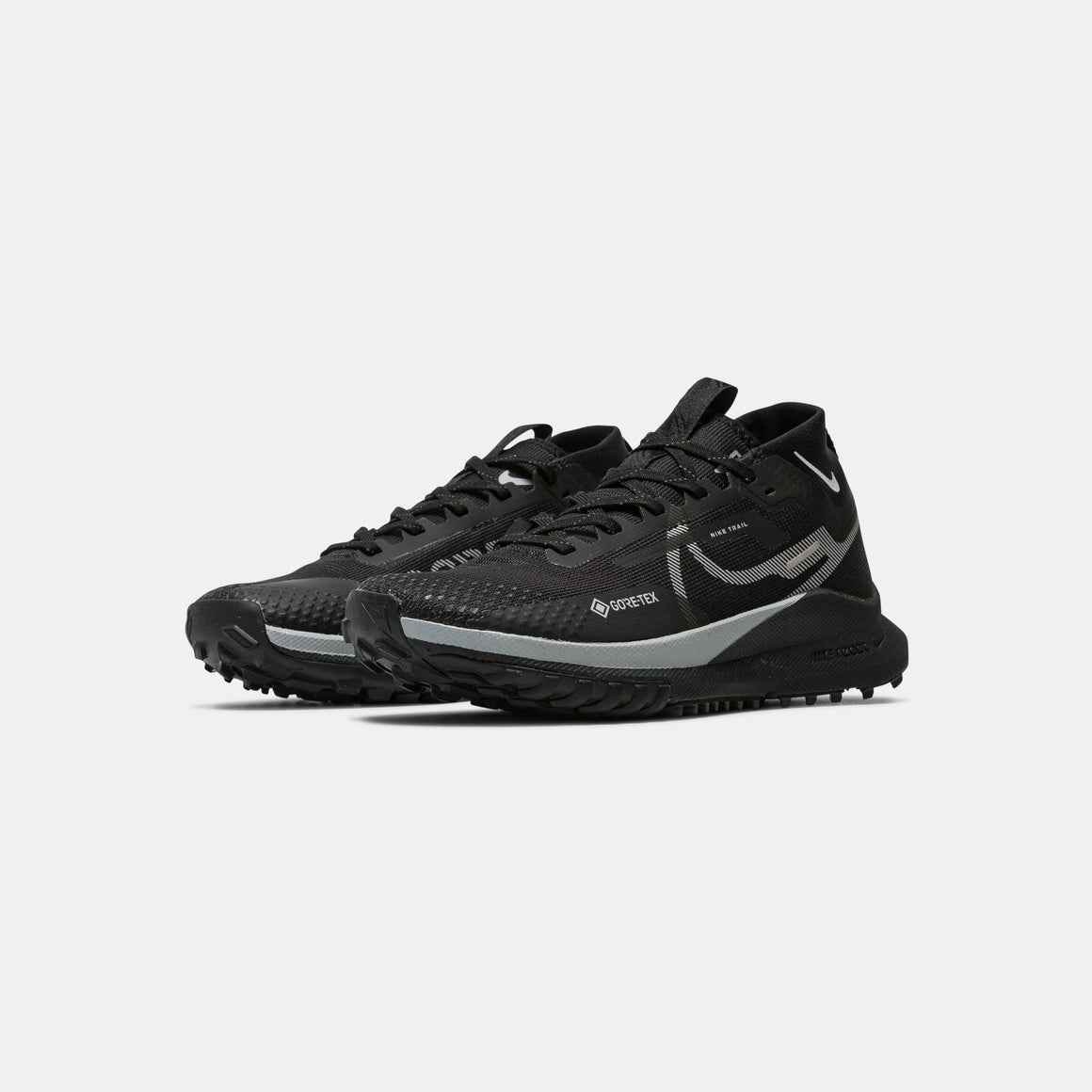 Nike Womens React Pegasus Trail 4 GORE-TEX® -Black/Wolf Grey | Up There ...