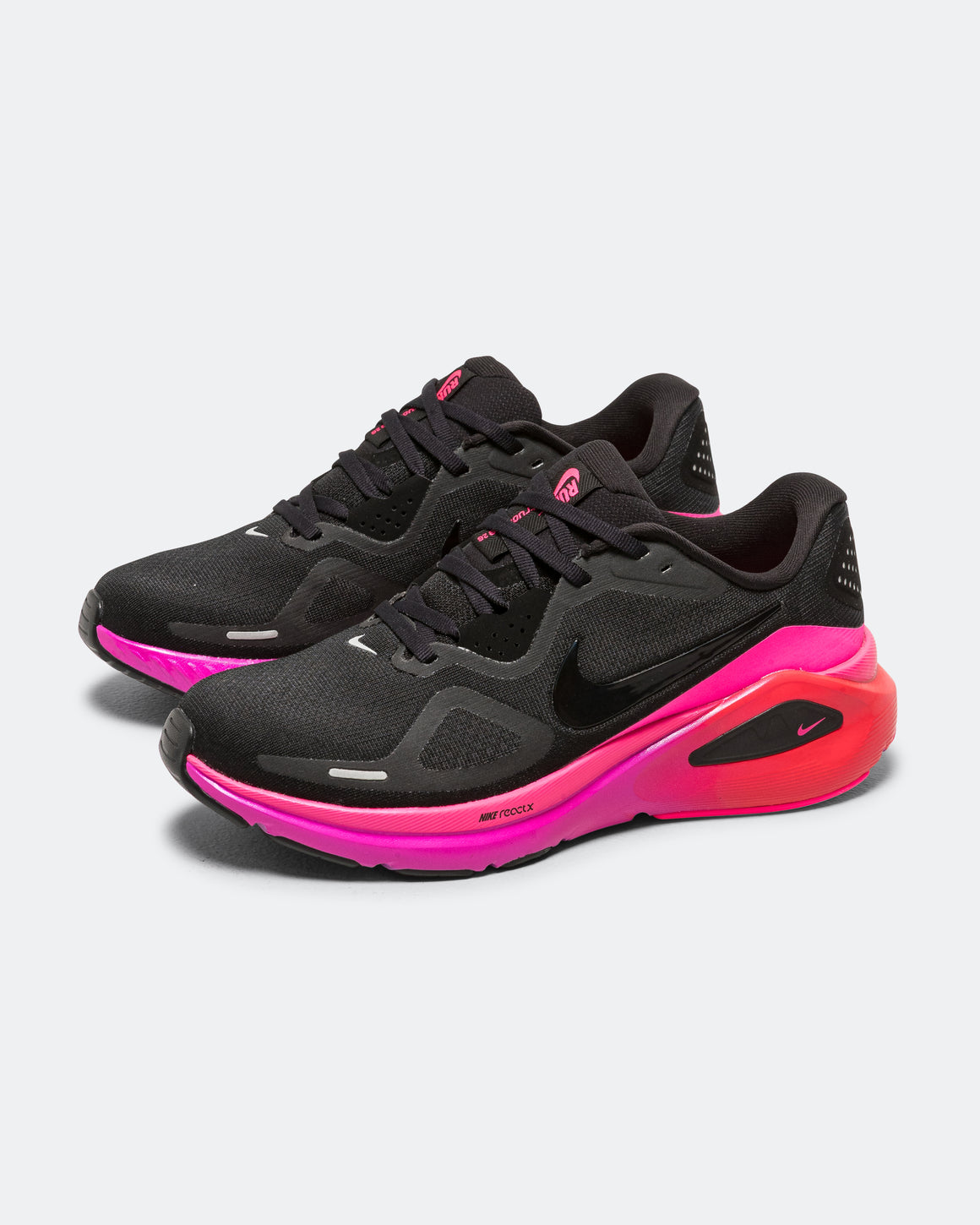 Nike - Womens Structure 26 - Black/Black-Hyper Pink-Laser Crimson - Up There Athletics