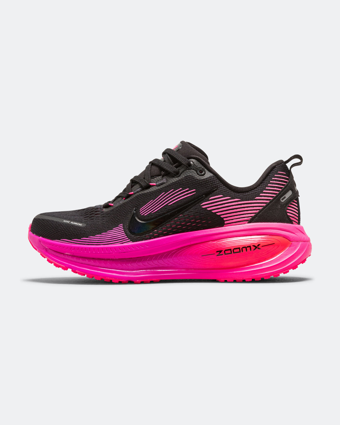 Nike - Womens Vomero 18 - Black/Black-Hyper Pink-Laser Crimson - Up There Athletics