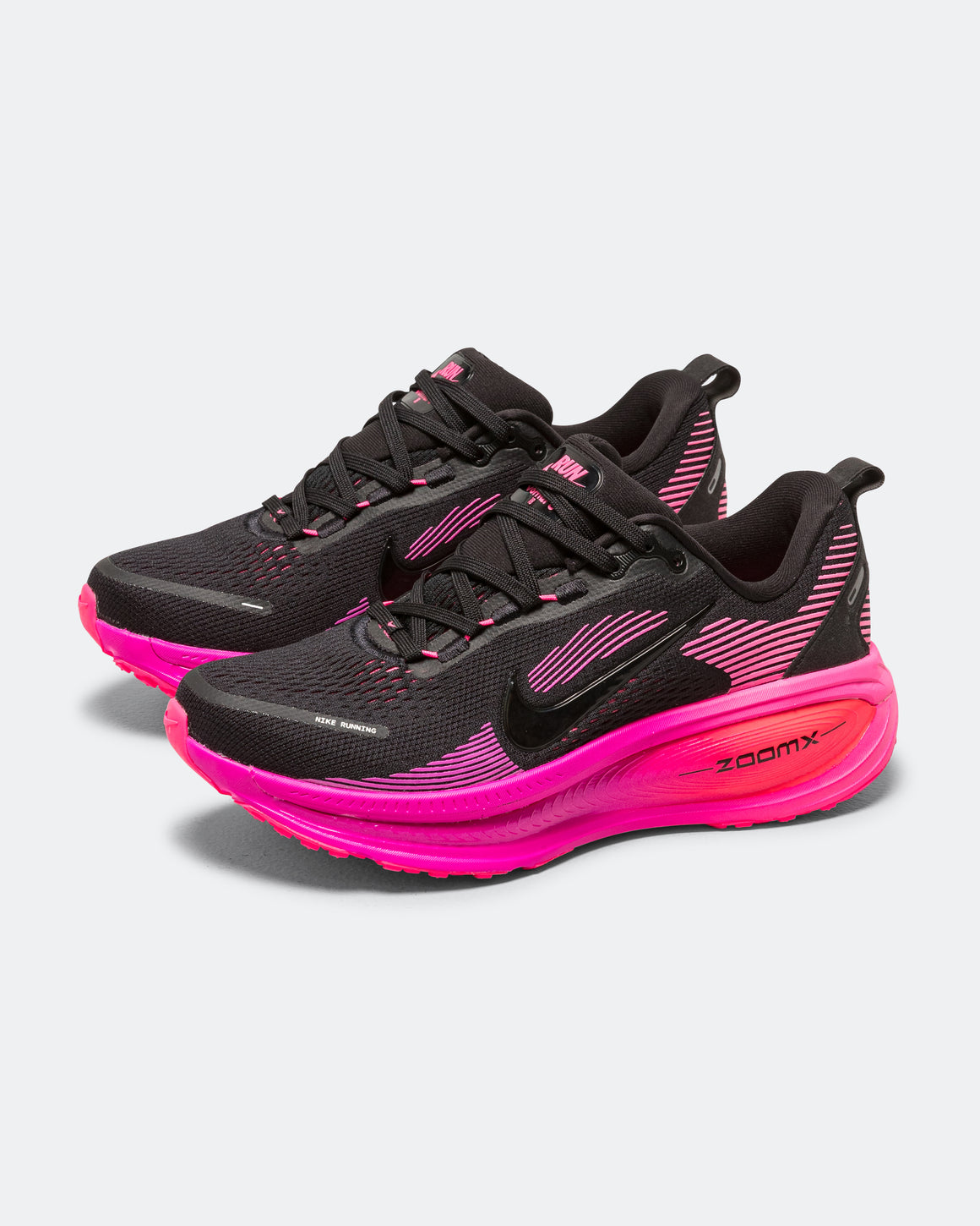 Nike - Womens Vomero 18 - Black/Black-Hyper Pink-Laser Crimson - Up There Athletics