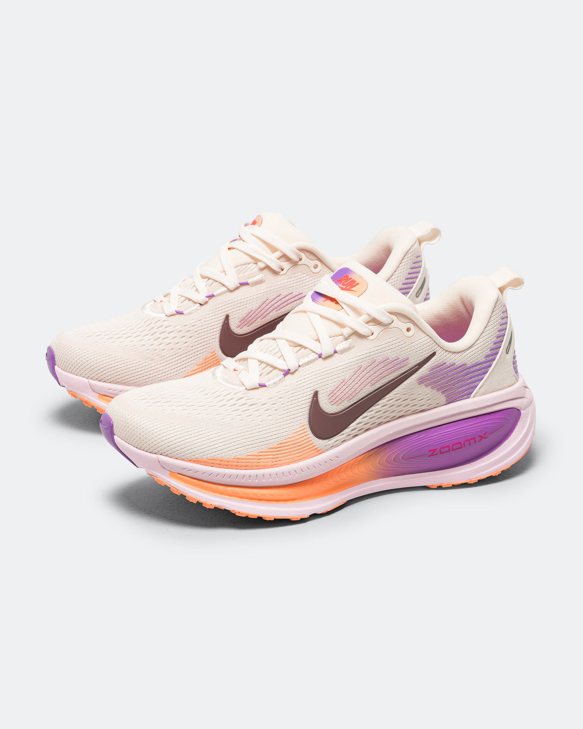 Nike - Womens Vomero 18 - Chalk/Tattoo-Pink Foam-Bright Violet - Up There Athletics