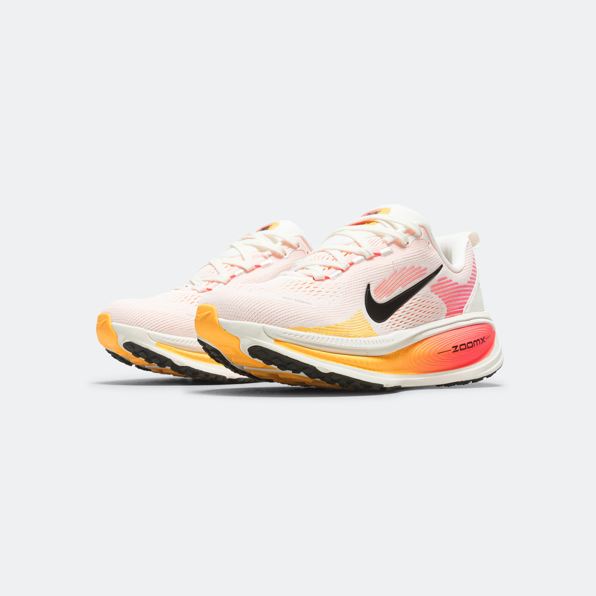 Nike - Womens Vomero 18 - Sail/Black-Bright Crimson-Laser Oreange - Up There Athletics