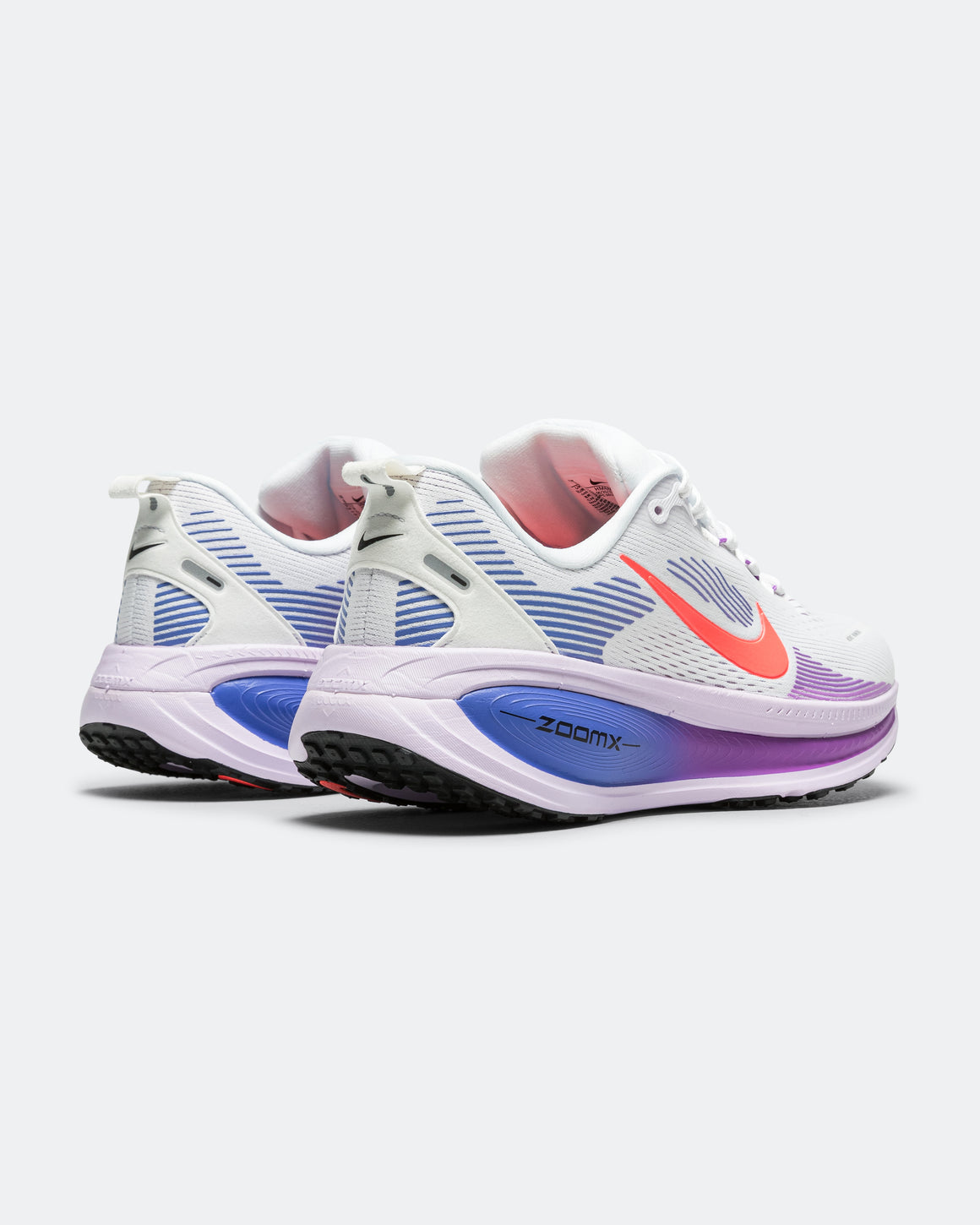 Nike - Womens Vomero 18 - White/Hot Lava-Violet Mist-Sapphire - Up There Athletics
