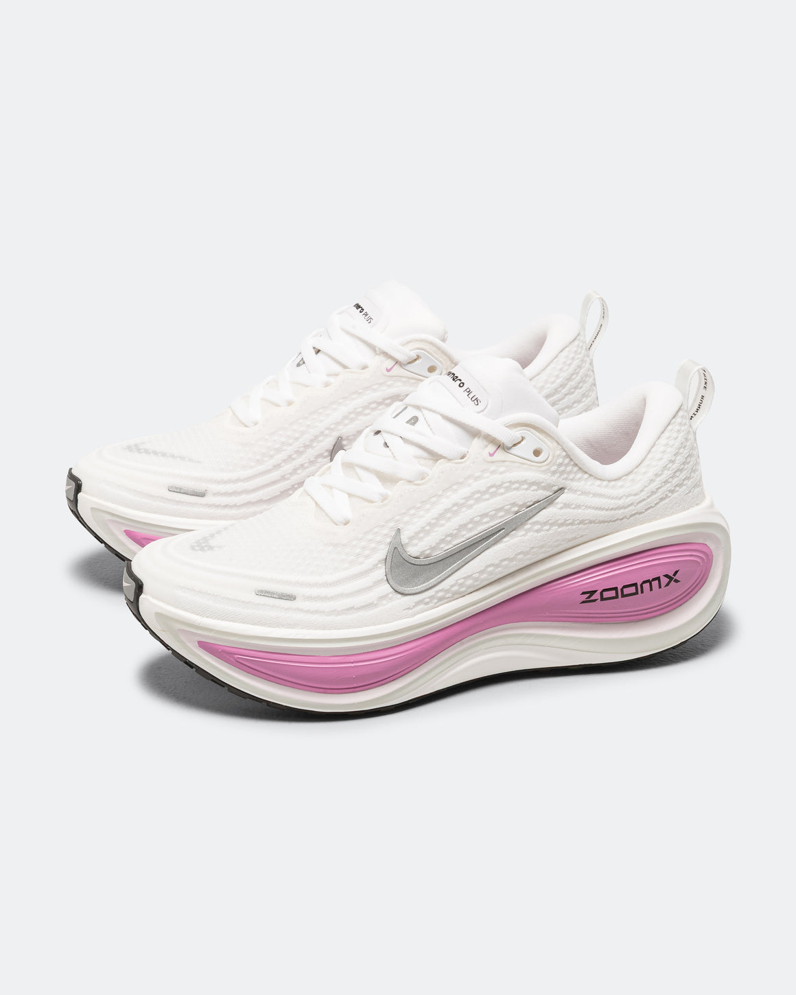 Nike - Womens Vomero Plus - White/Metallic Silver-Bleached Lilac - Up There Athletics